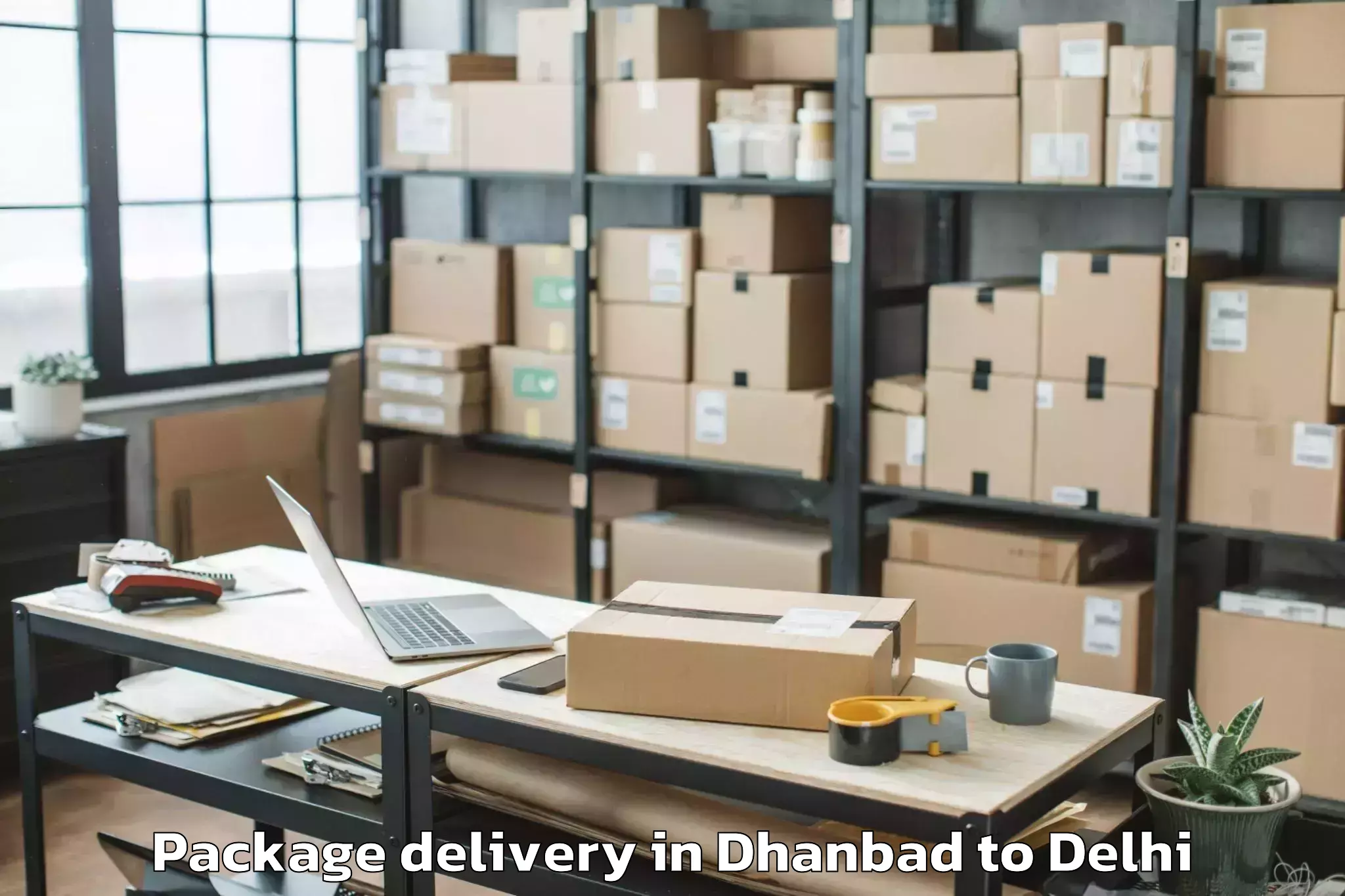 Hassle-Free Dhanbad to East Delhi Mall Package Delivery